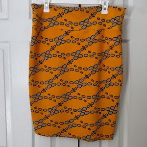 LuLaRoe Yellow Pencil Skirt